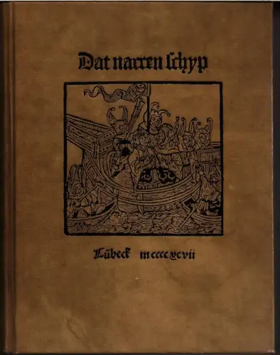 Buch: Dat narren schyp, Lübeck 1497, Narrenschiff, Brant, Sebastian, 1980