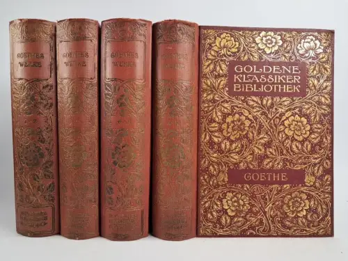 Buch: Goethes Werke. 10 Teile in 4 Bände, Bong, Goldene Klassiker Bibliothek