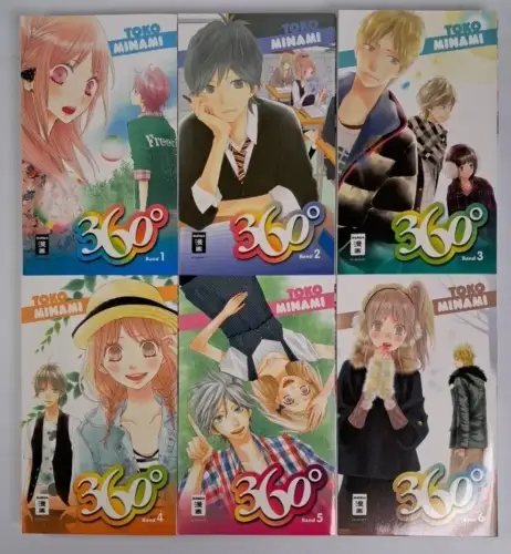 Manga: 360 Grad / 360° Band 1-6, Toko Minami, Egmont, 6 Bde, gebraucht, sehr gut