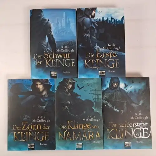 5 Bücher der Reihe Aral und Triss / Klingen / Königsmörder von Kelly McCullough