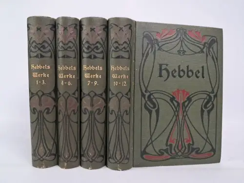 Buch: Friedrich Hebbels sämtliche Werke, 12 Teile in 4 Bänden, Hesse & Becker