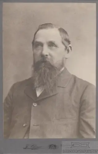 Portrait bürgerlicher Herr mit langem Vollbart, Fotografie. Fotobild