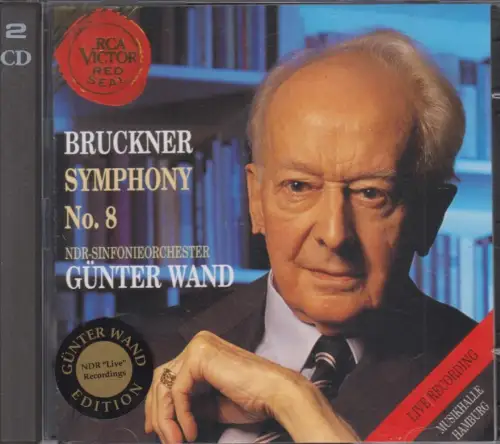 Doppel-CD: Anton Bruckner, Symphony No. 8, 1995, Günter Wand, Live Recording
