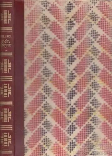 Buch: Hein Hoyer, Blunck, Hans Friedrich. 1922, Deutsche Hausbücherei