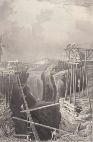 The Ironmines of Dannemora (Swede). aus Meyers Universum, Stahlstich. 1850