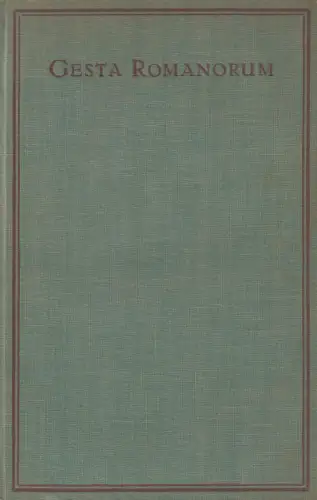 Buch: Gesta Romanorum, anonym, 1924, Insel Verlag, gebraucht: gut