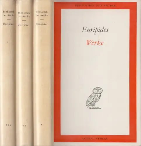 Buch: Euripides - Werke in drei Bänden, Bibliothek der Antike, 1966, Aufbau