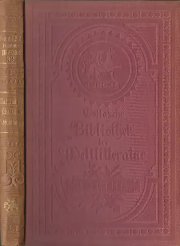 Buch: Goethe - Sämtliche Werke Band 33, Cotta'sche Bibliothek der Weltliteratur