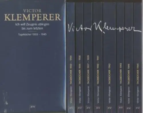 Buch: Ich will Zeugnis ablegen bis zum letzten, Klemperer, Victor. 8 Bände, 1999