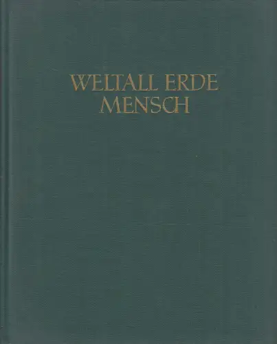 Buch: Weltall Erde Mensch, Gisela Buschendorf, 1956, Verlag Neues Leben