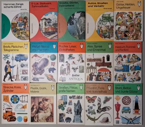 15 Bücher Mein kleines Lexikon, Kinderbuchverlag, E-Lok, Briefe, Hammer ...