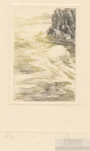 Radierung: Erotisches Blatt, Böttger, Gunter. Kunstgrafik, 1984, (oT.)