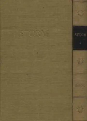 Buch: Storms Werke in zwei Bänden, Storm, Theodor. 2 Bände, 1966, Aufbau-Verlag