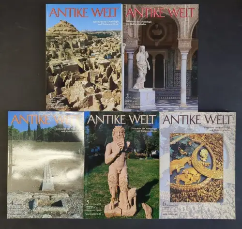 Antike Welt Heft 1+2, 4-6 / 2003, ohne Heft 3, Philipp von Zabern, 5 Hefte