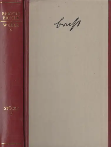 Buch: Stücke 5, Bertolt Brecht. 1988, Aufbau / Suhrkamp, Halblederband