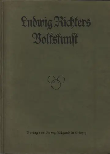 Buch: Ludwig Richters Volkskunst, Budde, Karl, ca. 1900, gebraucht, gut