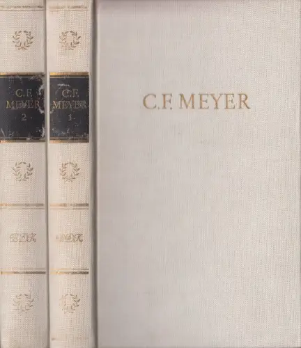 Buch: C. F. Meyers Werke in zwei Bänden, 1978, BDK, Aufbau Verlag, 2 Bände