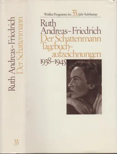 Buch: Der Schattenmann, Andreas-Friedrich, Ruth, 1983, Suhrkamp, 1938 - 1945