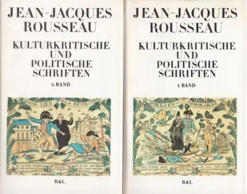 Buch: Kulturkritische und Politische Schriften, Rousseau, Jean-Jacques. 2 Bände