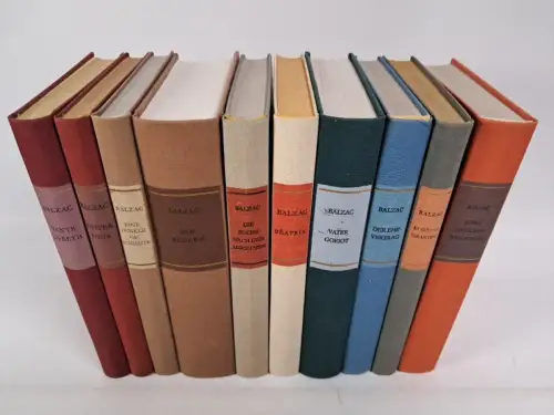10 Bücher Die menschliche Komödie, Balzac, Aufbau, Beatrix, Ehevertag, Lisbeth..