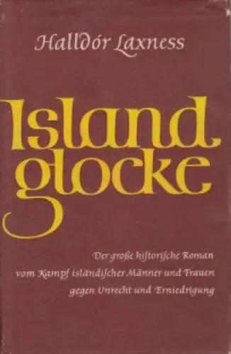 Buch: Islandglocke, Laxness, Halldor. 1953, Aufbau Verlag, Roman, gebraucht, gut