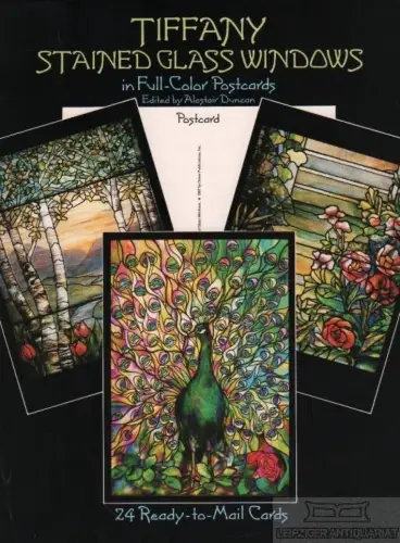 Buch: Tiffany Stained Glass Windows in Full-Color Postcards, Duncan, Alastair
