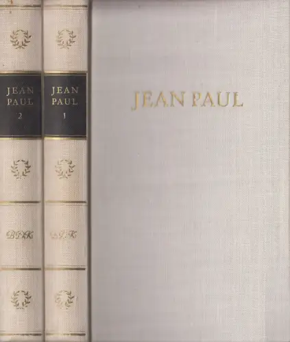 Buch: Jean Pauls Werke in zwei Bänden, 1968, Aufbau Verlag, BDK, 2 Bände