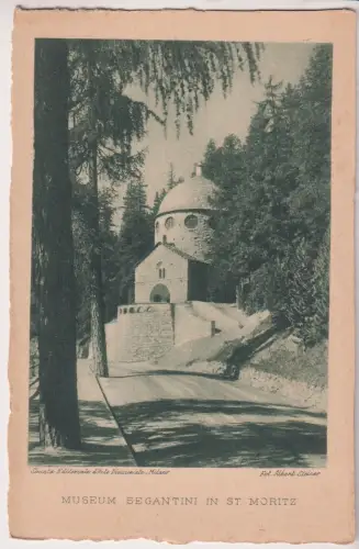 AK Museum Segantini in St. Moritz, Postkarte, ungelaufen, gebraucht, gut