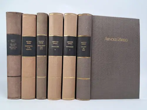 6 Bücher Arnold Zweig, Aufbau Verlag, Grisha, Junge Frau, Novellen, Verdun ...