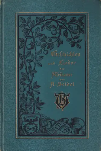 Buch: Geschichten und Lieder der Afrikaner. U. Seidel, ca. 1896, Bücherfreunde