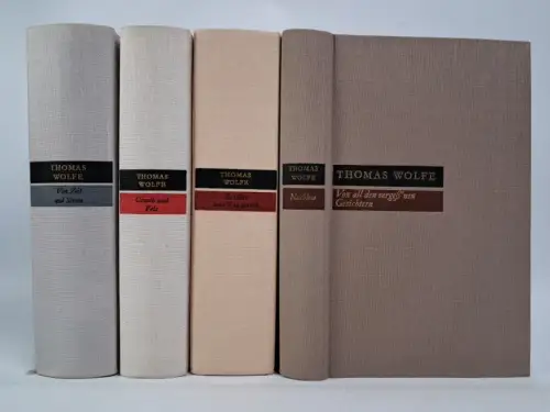 4 Bücher Thomas Wolfe, Volk & Welt: Geweb und Fels; Von Zeit und Strom u.a.