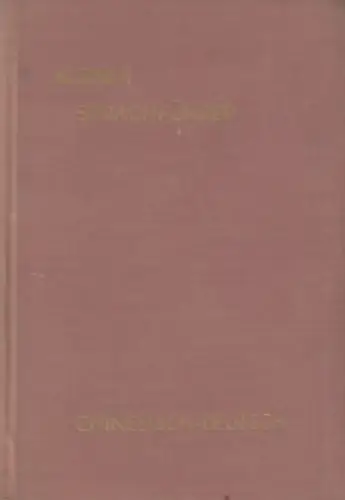 Buch: Kleiner Sprachführer Chinesisch-Deutsch. 1958, gebraucht, gut