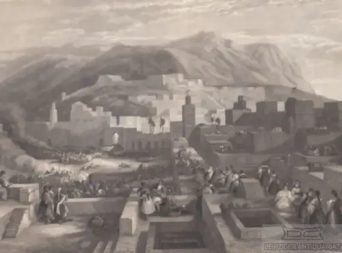 Tetuan in Marocco. aus Meyers Universum, Stahlstich. Kunstgrafik, 1850