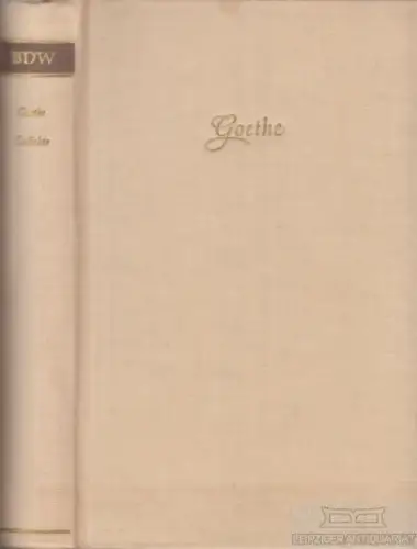 Buch: Gedichte, Goethe, Johann Wolfgang von. 1963, Volksverlag, gebraucht, gut
