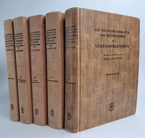 Die deutsche Literatur des Mittelalters. Verfasserlexikon Band 1-5, W. Stammler