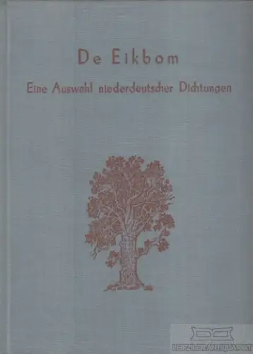 Buch: De Eikbom, Baetke, W. / Walter, E. 1953, Max Niemeyer Verlag