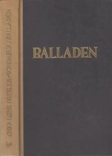 Buch: Balladen, Ziska Luise Dresler-Schember,  H. Hugendubel Verlag