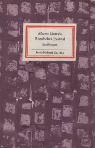 Insel-Bücherei 1003, Römisches Journal, Moravia, Alberto. 1975, Insel-Verl 48163