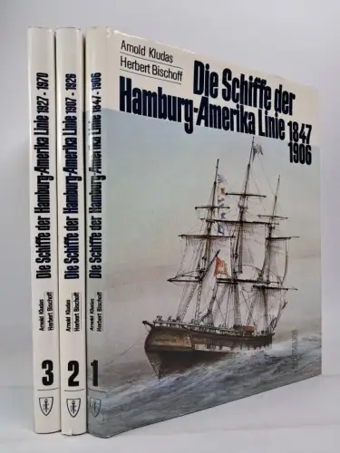 Buch: Die Schiffe der Hamburg-Amerika Linie 1847-1970, 3 Bände, Kludas, Bischoff