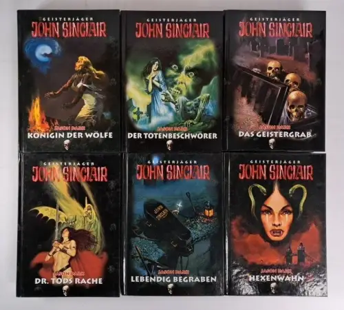6 Bücher Geisterjäger John Sinclair, Jason Dark, Weltbild, Geistergrab,Hexenwahn