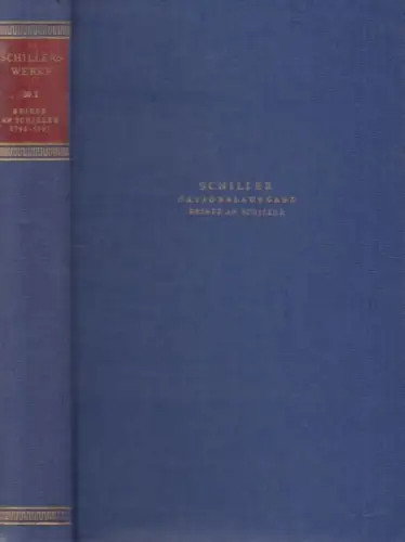 Buch: Schillers Werke. Nationalausgabe. Sechsunddreißigster Band, Oellers. 1972