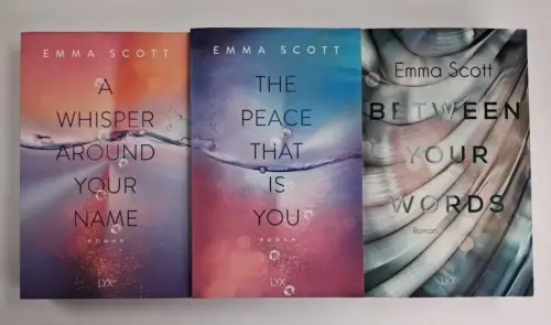 3 Bücher Emma Scott: Dreamcatcher 1+2 & Between your words, Lyx, 3 Bände