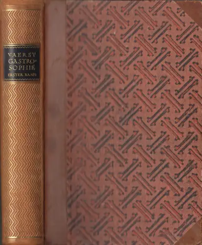 Buch: Des Barons Vaerst Gastrosophie oder Lehre von den Freuden der Tafel Band 1