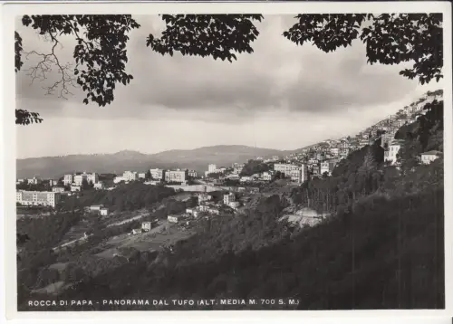 AK Rocca di Papa - Panorama dal Tufo, ca. 1940, Cesare Paoloni, Postkarte