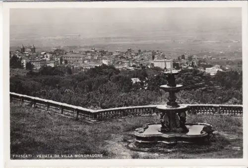 AK Frascati - Veduta da Villa Mondragone, Edizione Corazza, Postkarte, Fotokarte