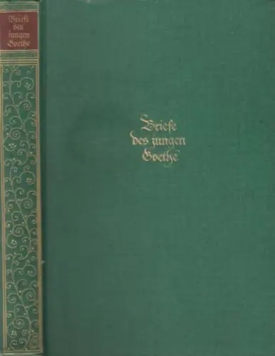 Buch: Die Briefe des jungen Goethe, Roethe, Gustav. 1925, Insel-Verlag