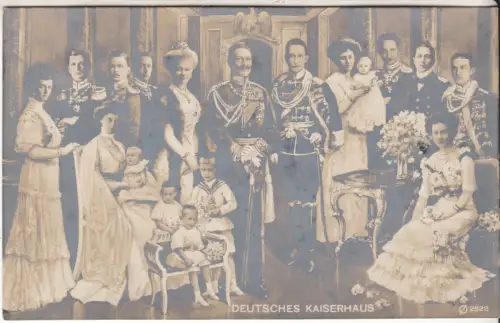AK Deutsche Kaiserhaus, Anfang 20. Jahrhundert, Postkarte, Fotokarte, ungelaufen