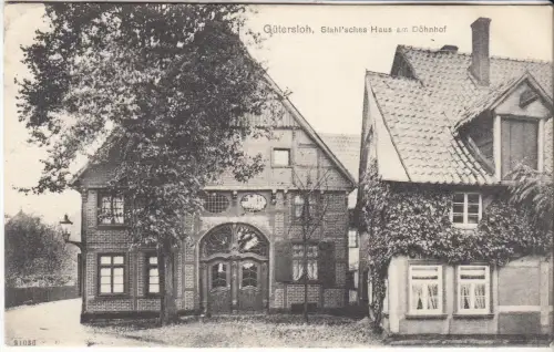 AK Gütersloh, Stahl'sches Haus am Döhnhof, 1907, Reinicke & Rubin, Postkarte
