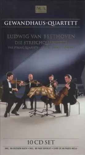 CD-Box: Ludwig Van Beethoven, Die Streichquartette, 2003, Gewandhaus, 10 CDs