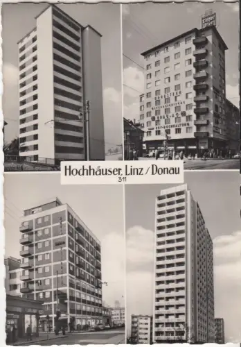 AK Hochhäuser, Linz / Donau, Pechmann, Postkarte, Fotokarte, ungelaufen, gut